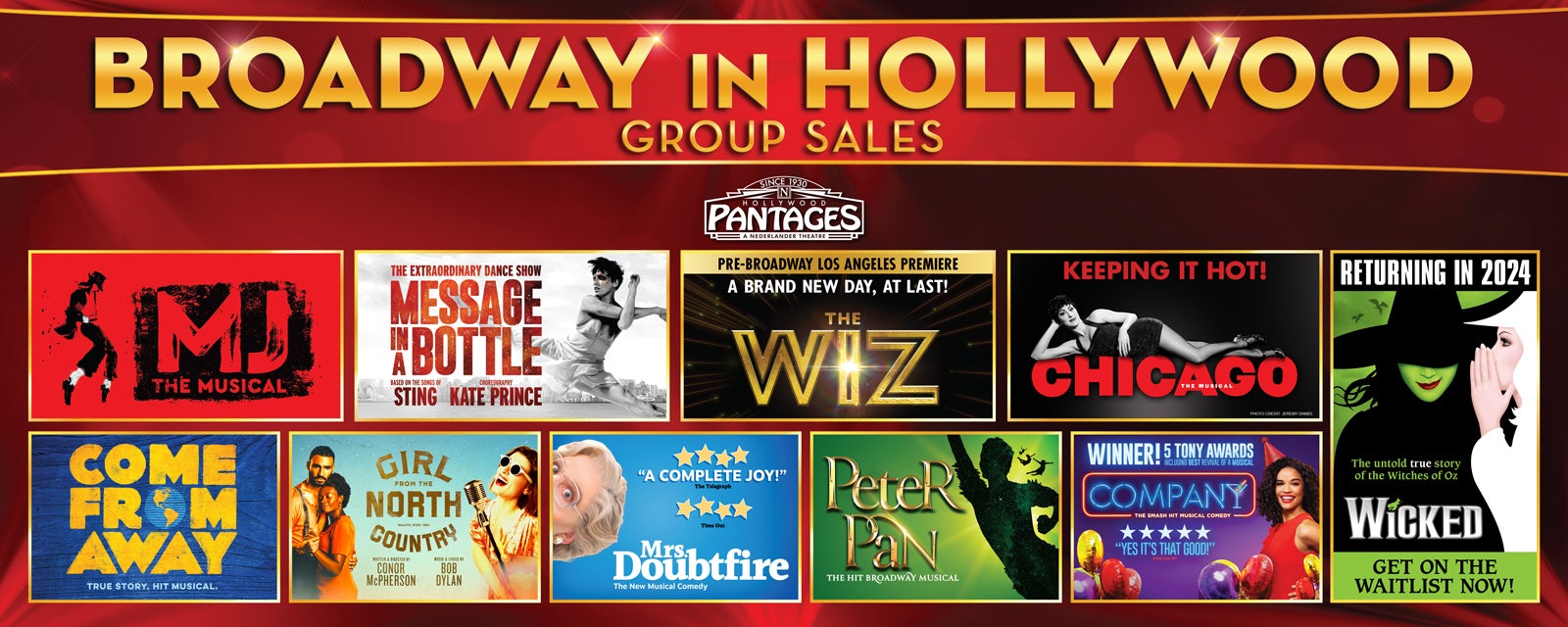 Group Sales Request Form | Broadway in Hollywood