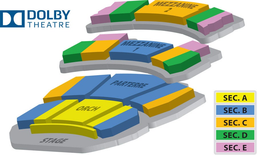 Dolby Theater Seating Chart With Numbers Awesome Home