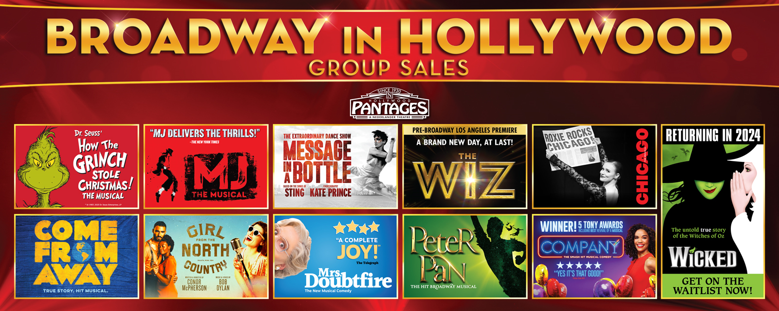 Group Sales Request Form | Broadway in Hollywood